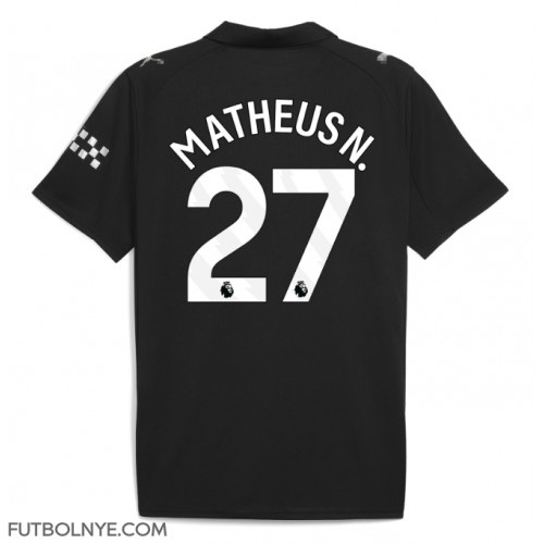 Camiseta Manchester City Matheus Nunes #27 Visitante Equipación 2025-26 manga corta Camiseta Manchester City Matheus Nunes #27 Visitante Equipación 2025-26 manga corta